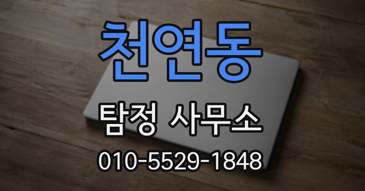 천연동 탐정 사무소