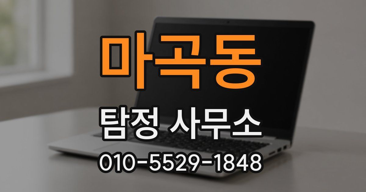 마곡동 탐정 사무소