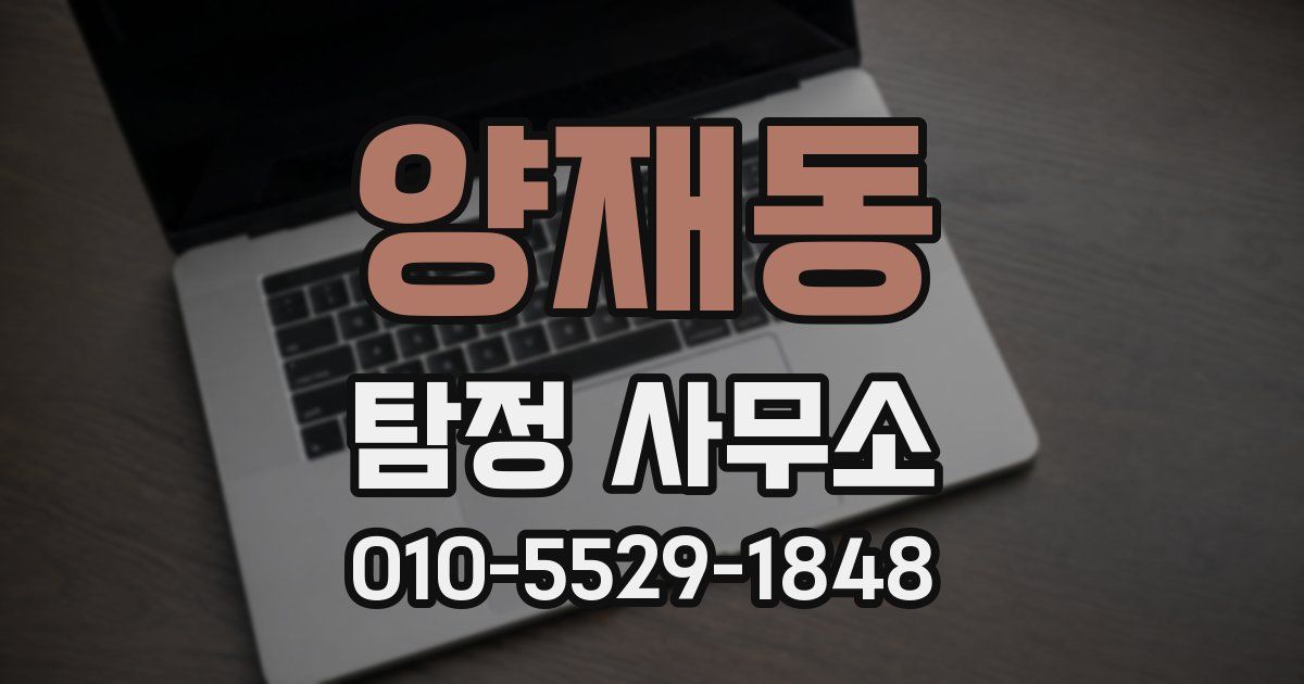 양재동 탐정 사무소