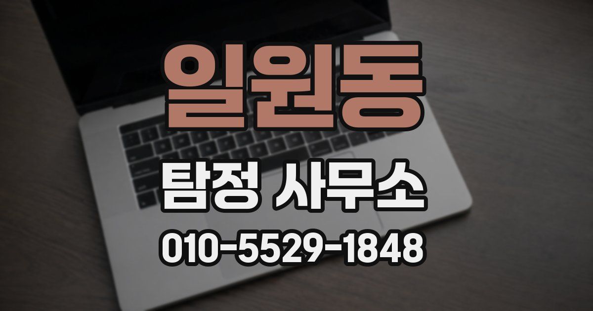일원동 탐정 사무소