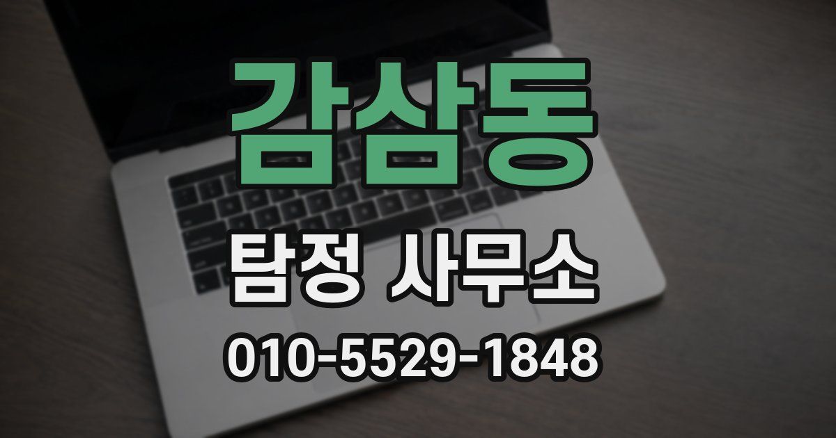 감삼동 탐정 사무소