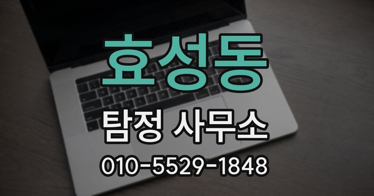 효성동 탐정 사무소