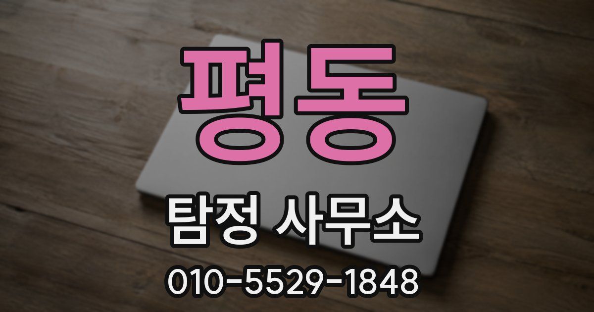 평동 탐정 사무소
