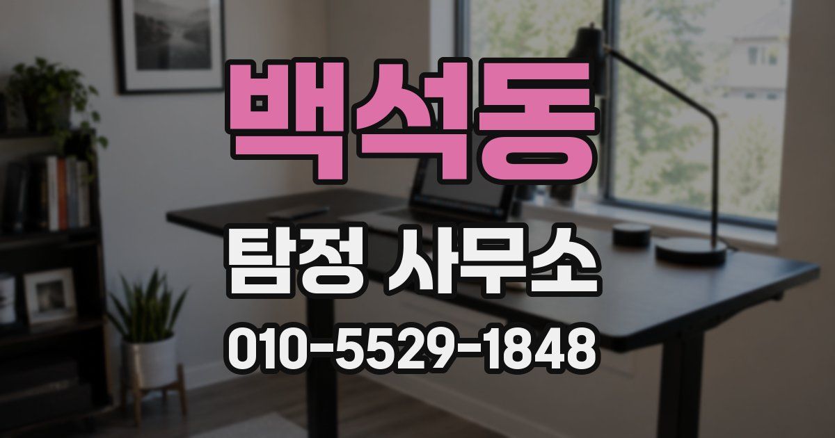 백석동 탐정 사무소