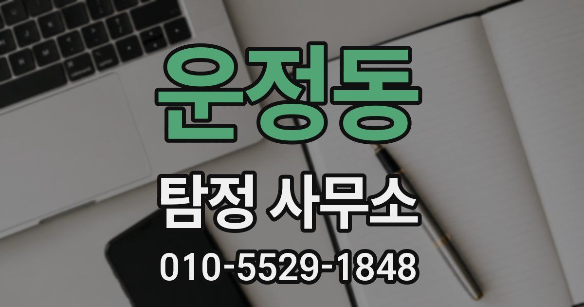 운정동 탐정 사무소