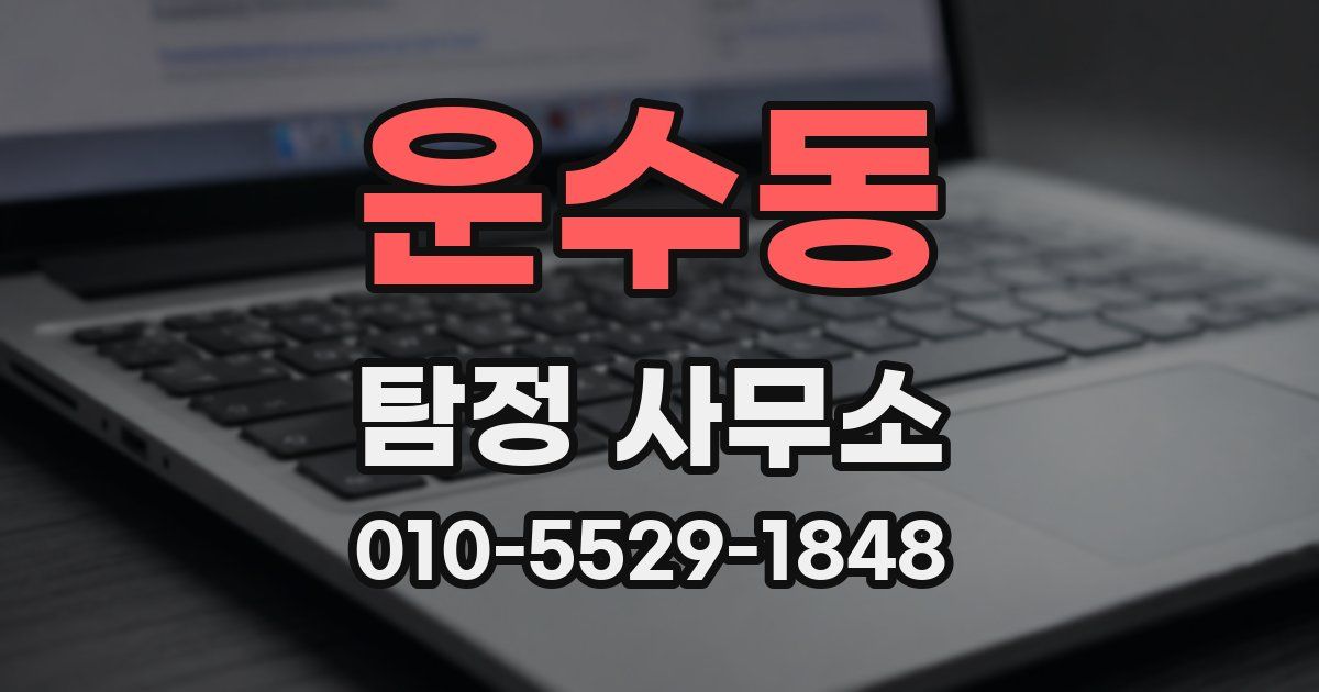 운수동 탐정 사무소