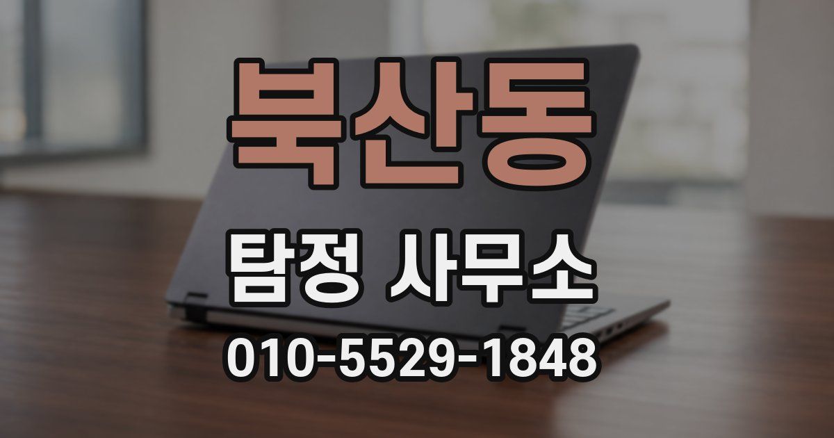 북산동 탐정 사무소