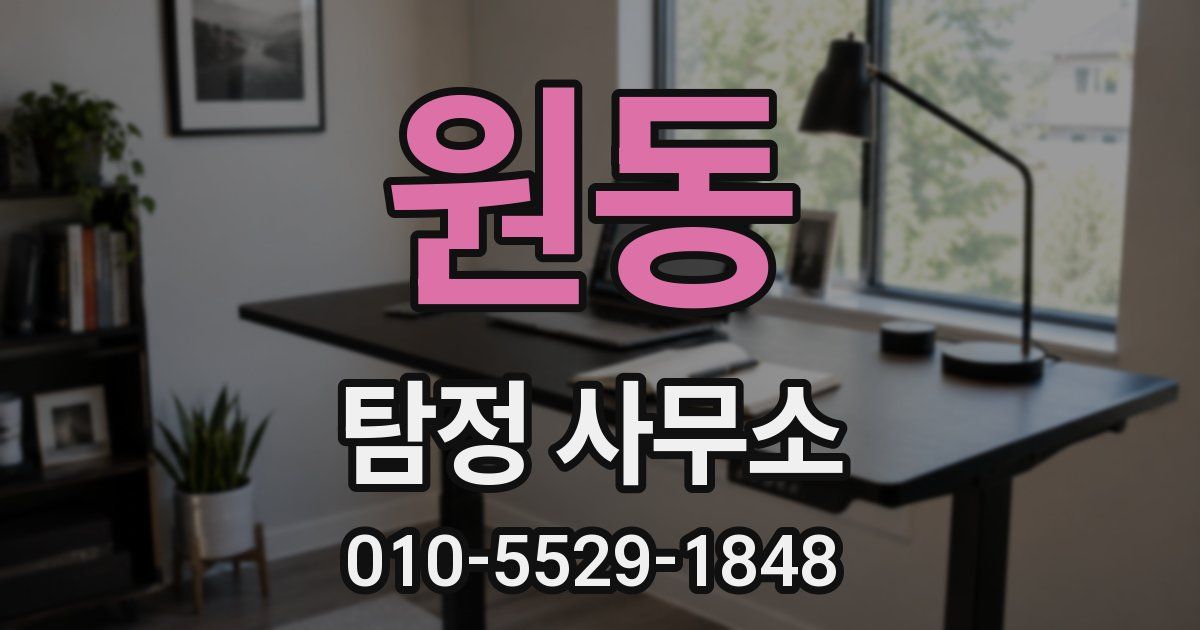 원동 탐정 사무소