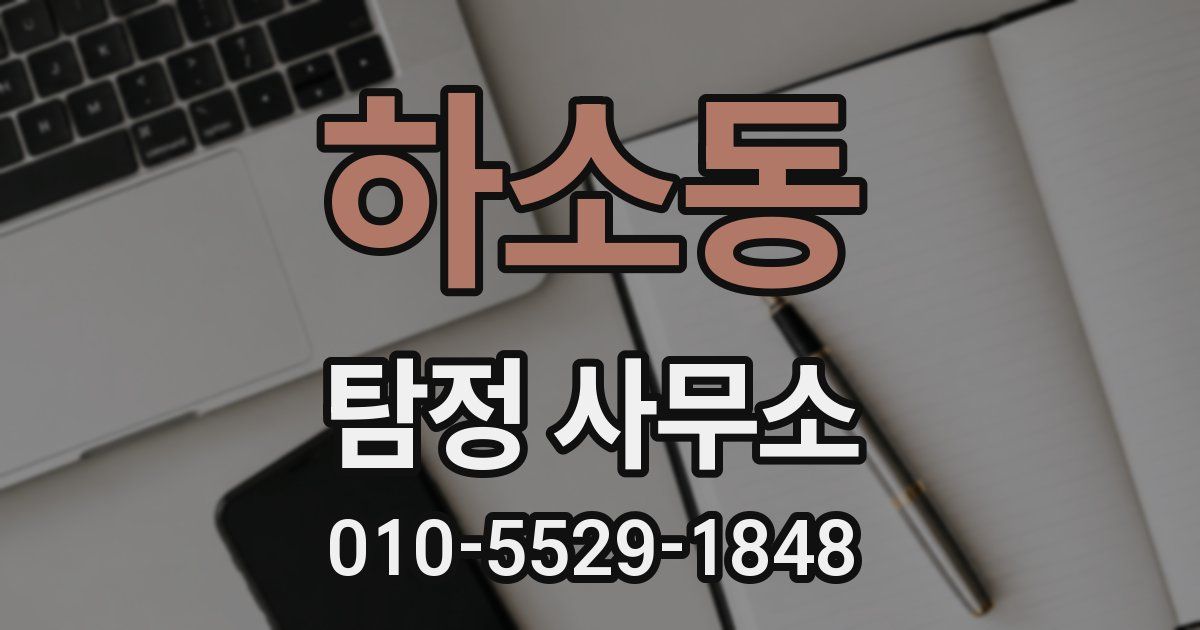 하소동 탐정 사무소