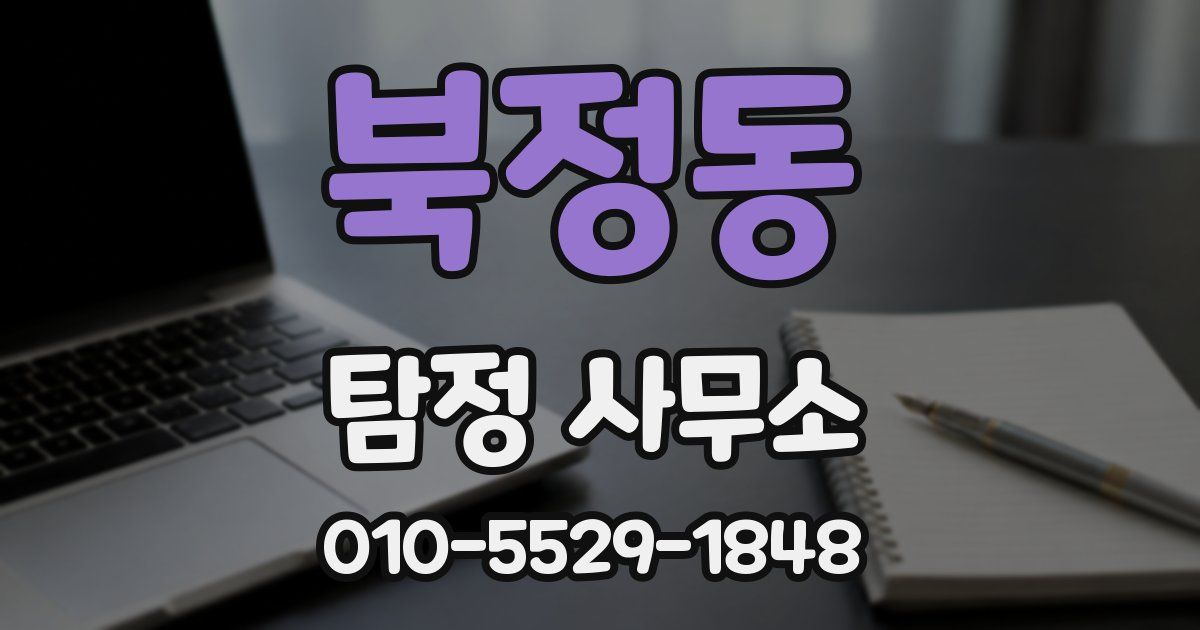 북정동 탐정 사무소