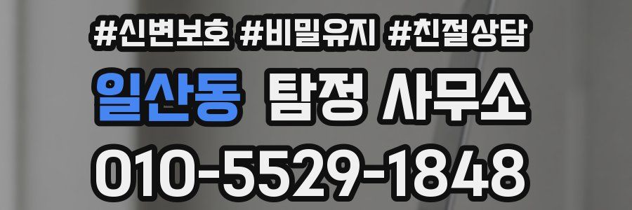 일산동 탐정 사무소