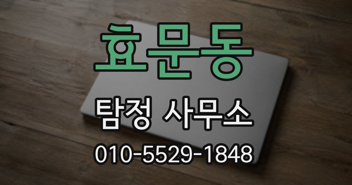 효문동 탐정 사무소