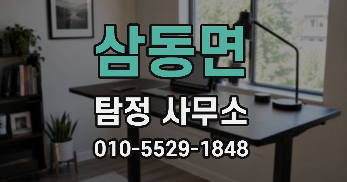 삼동면 탐정 사무소
