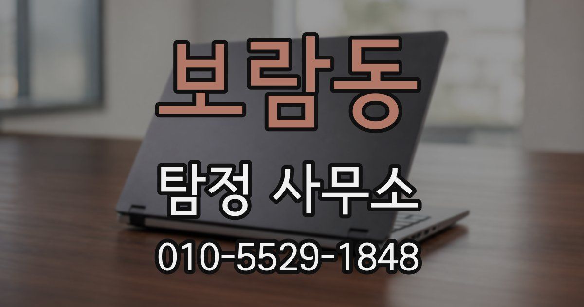 보람동 탐정 사무소