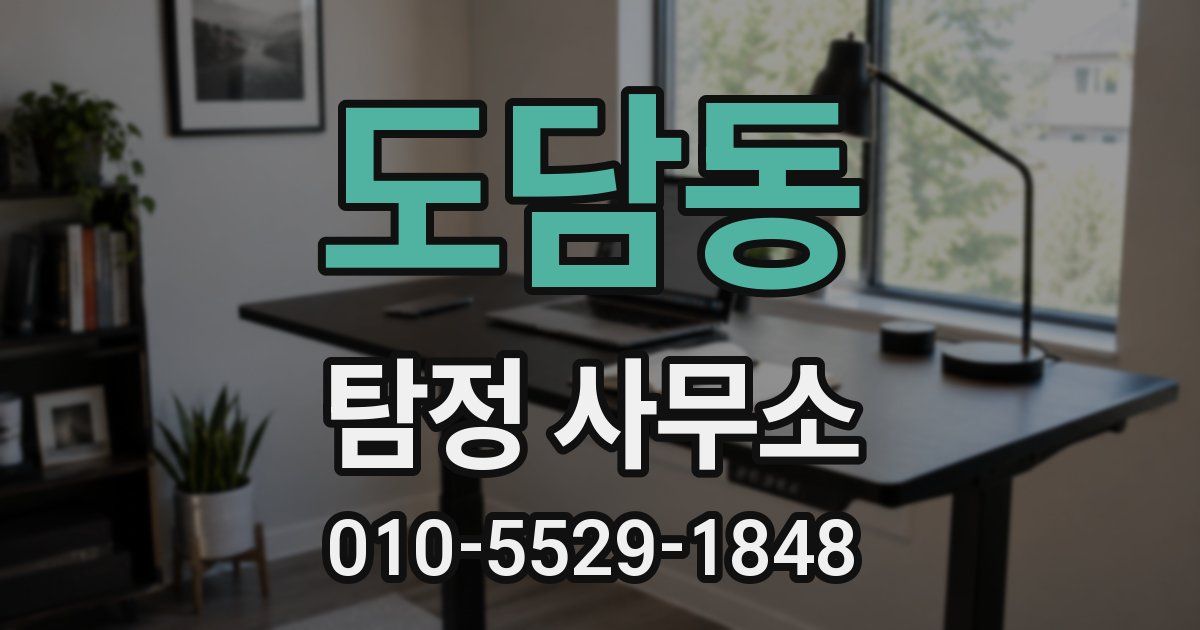 도담동 탐정 사무소