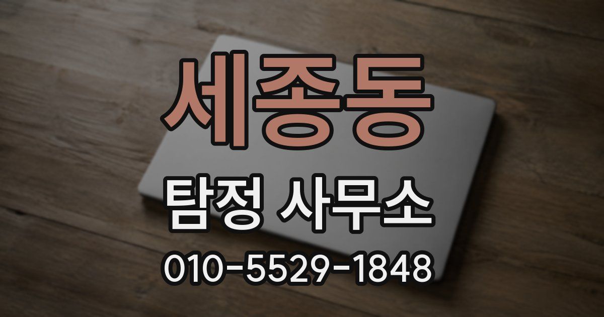 세종동 탐정 사무소