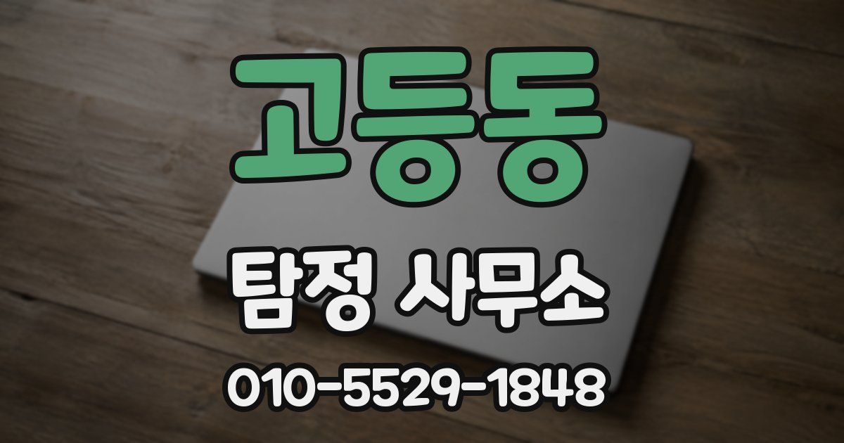 고등동 탐정 사무소