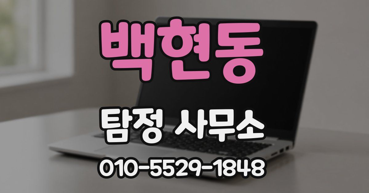 백현동 탐정 사무소