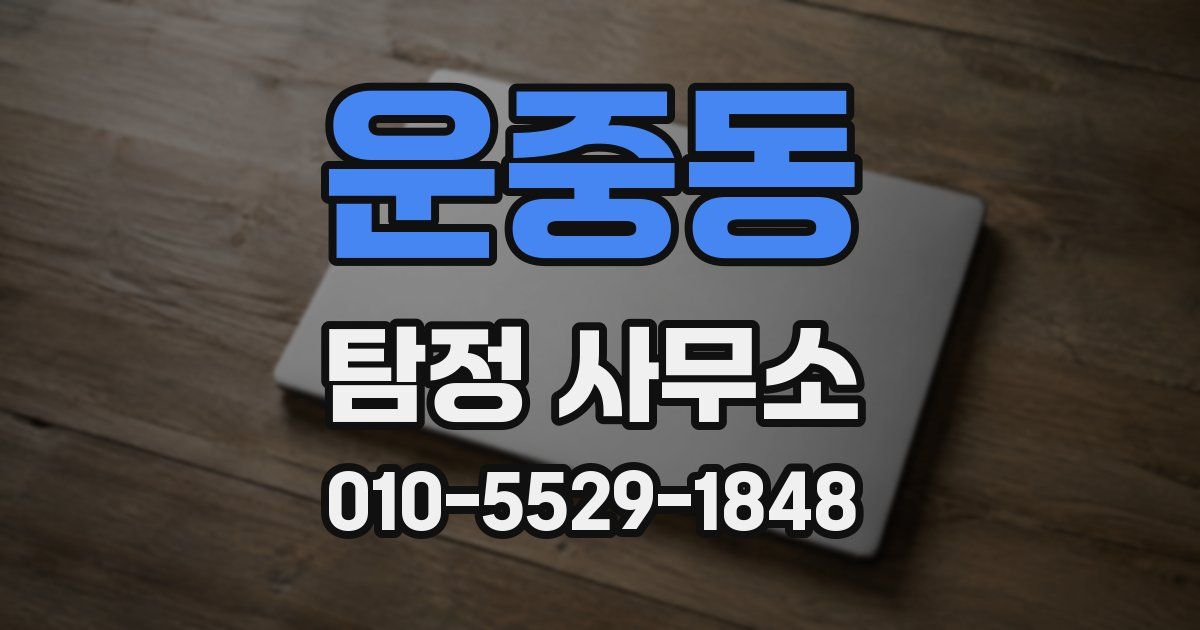 운중동 탐정 사무소