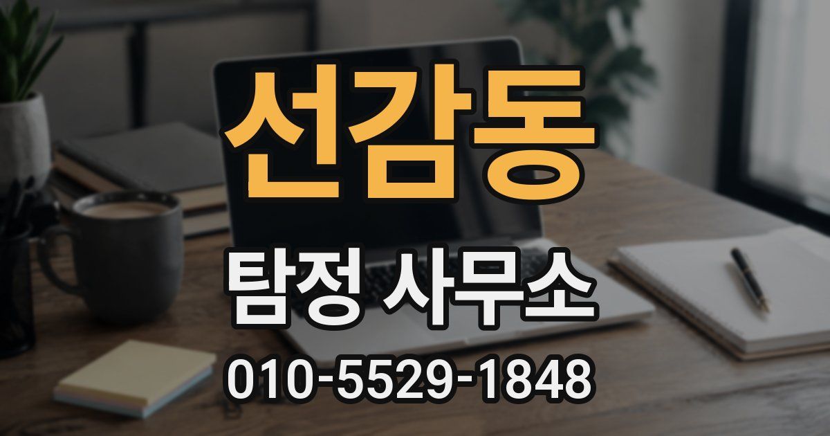선감동 탐정 사무소
