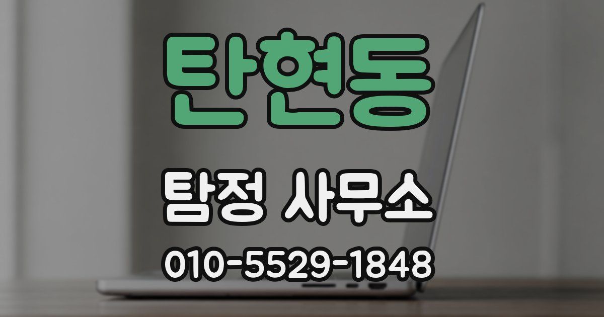 탄현동 탐정 사무소