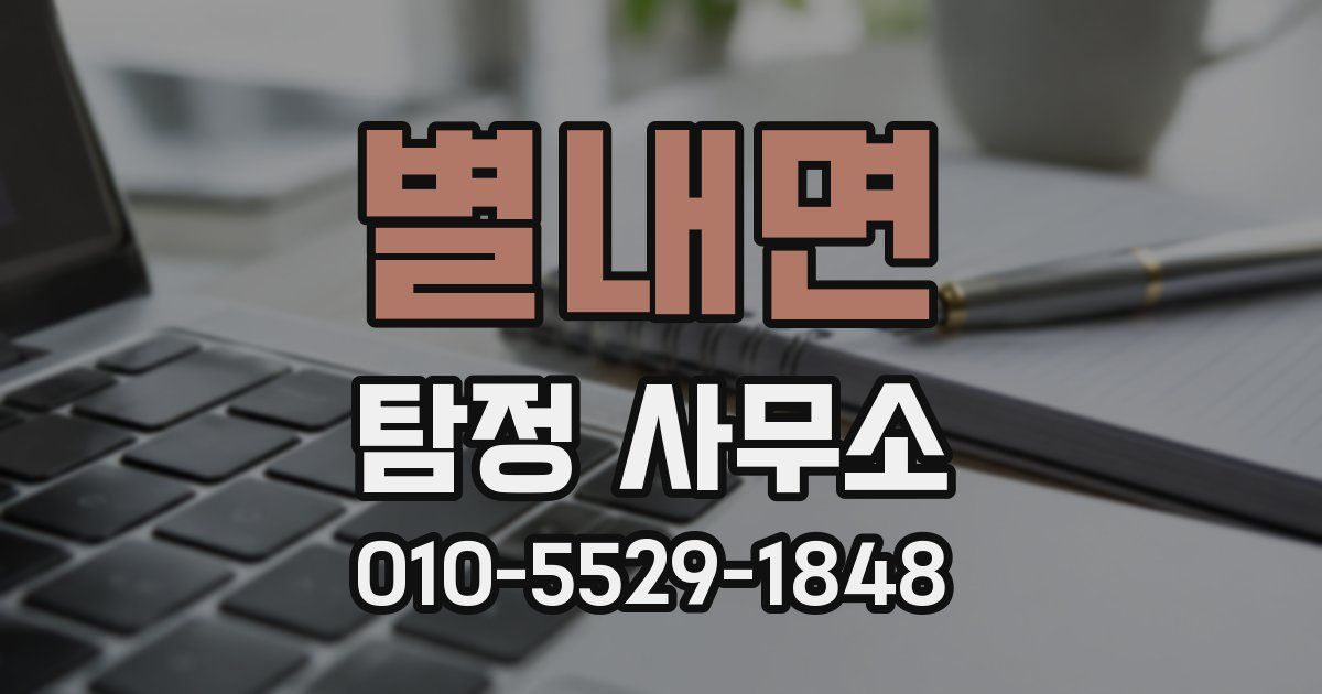 별내면 탐정 사무소