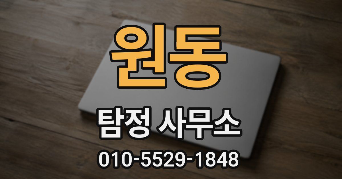 원동 탐정 사무소
