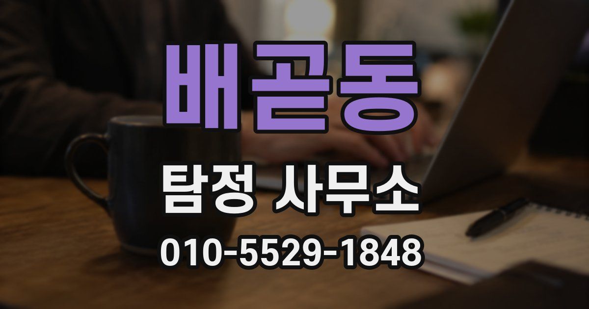 배곧동 탐정 사무소