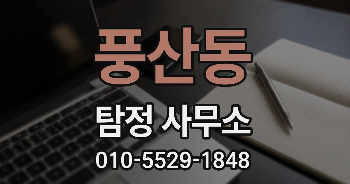 풍산동 탐정 사무소