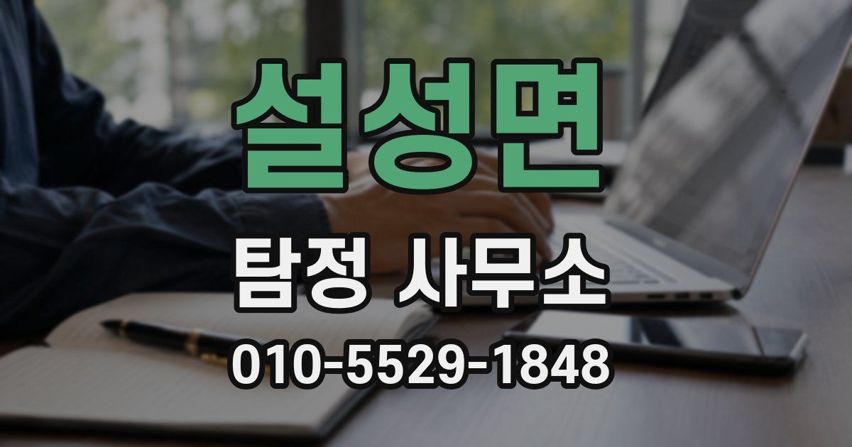 설성면 탐정 사무소