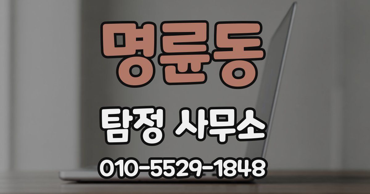 명륜동 탐정 사무소