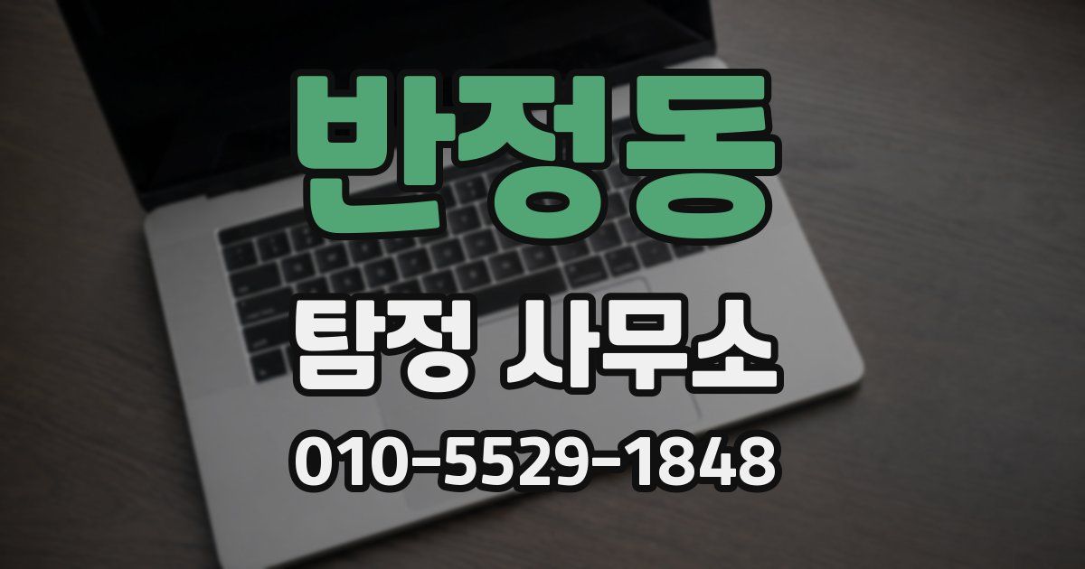 반정동 탐정 사무소