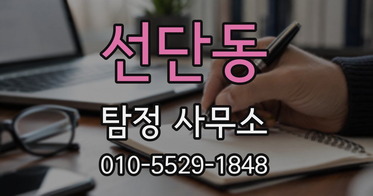선단동 탐정 사무소