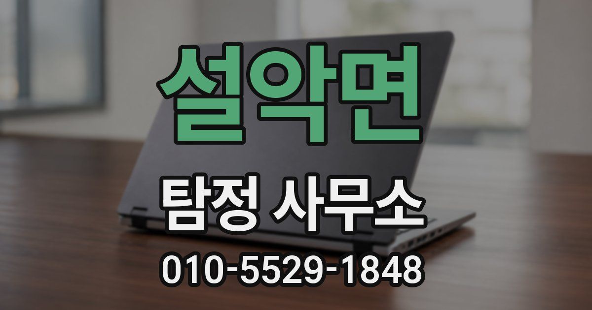 설악면 탐정 사무소