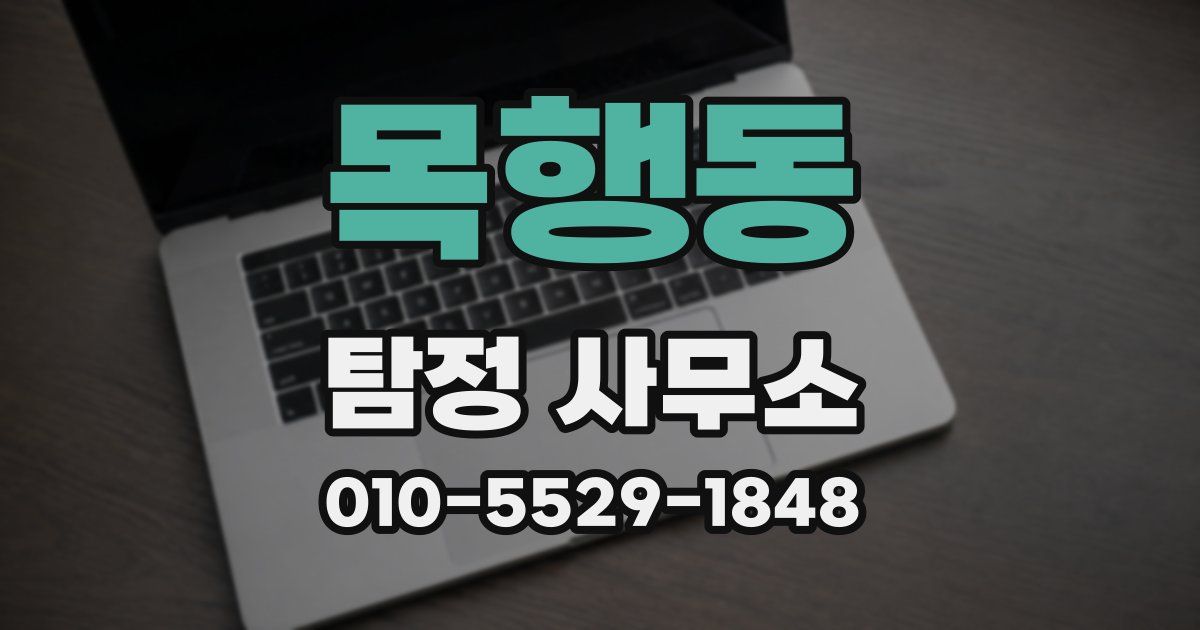 목행동 탐정 사무소