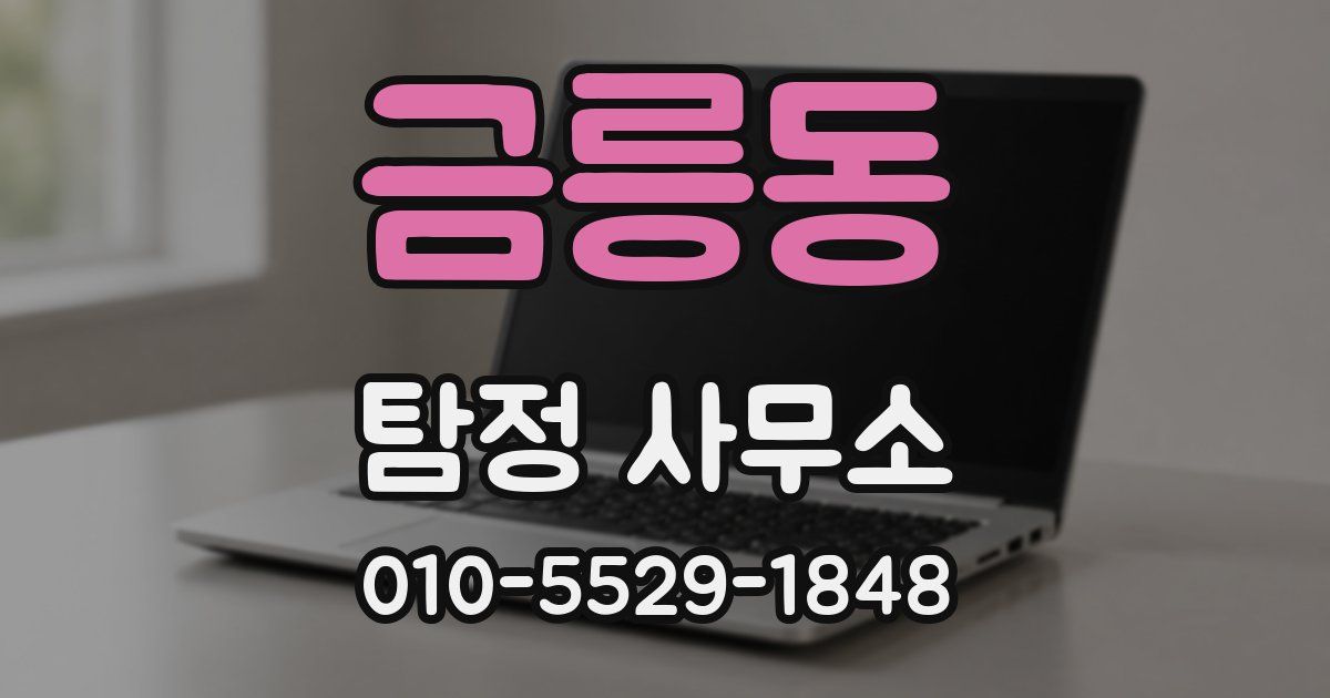 금릉동 탐정 사무소