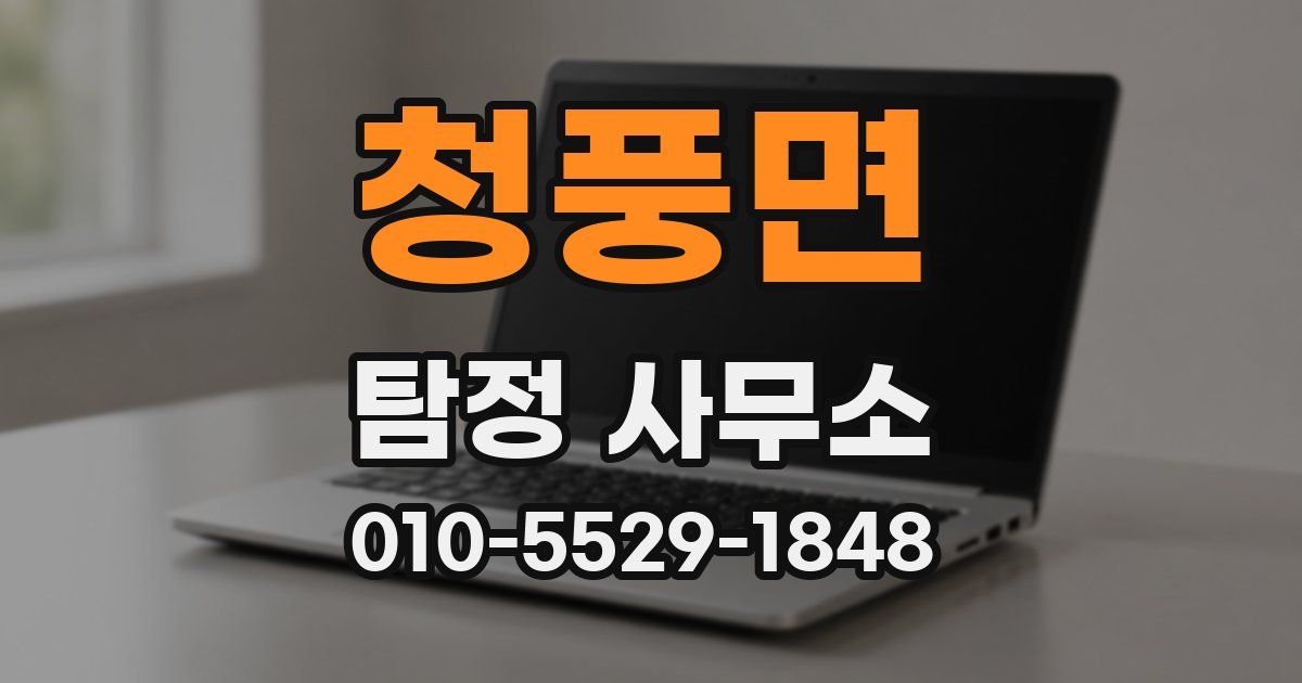 청풍면 탐정 사무소