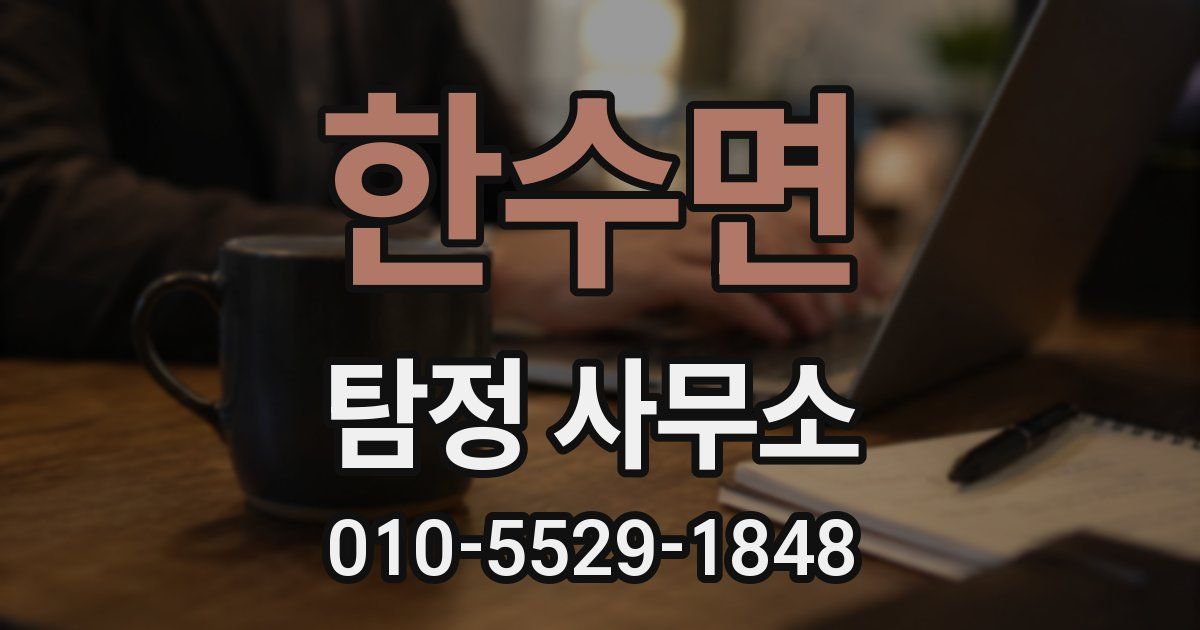 한수면 탐정 사무소