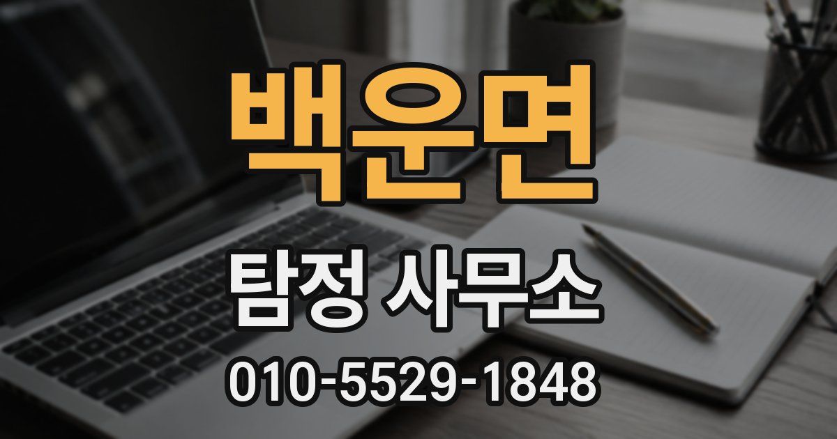 백운면 탐정 사무소