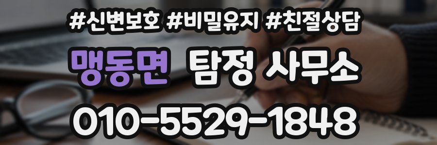 맹동면 탐정 사무소
