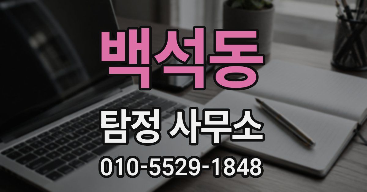 백석동 탐정 사무소