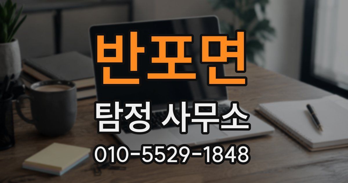 반포면 탐정 사무소