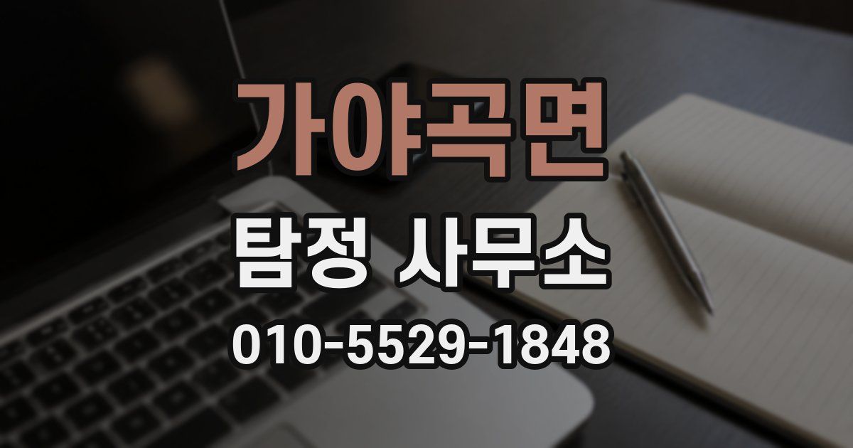 가야곡면 탐정 사무소