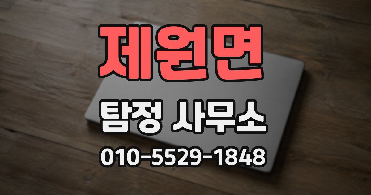 제원면 탐정 사무소