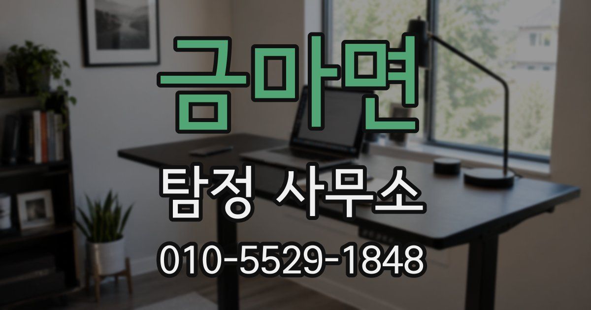 금마면 탐정 사무소