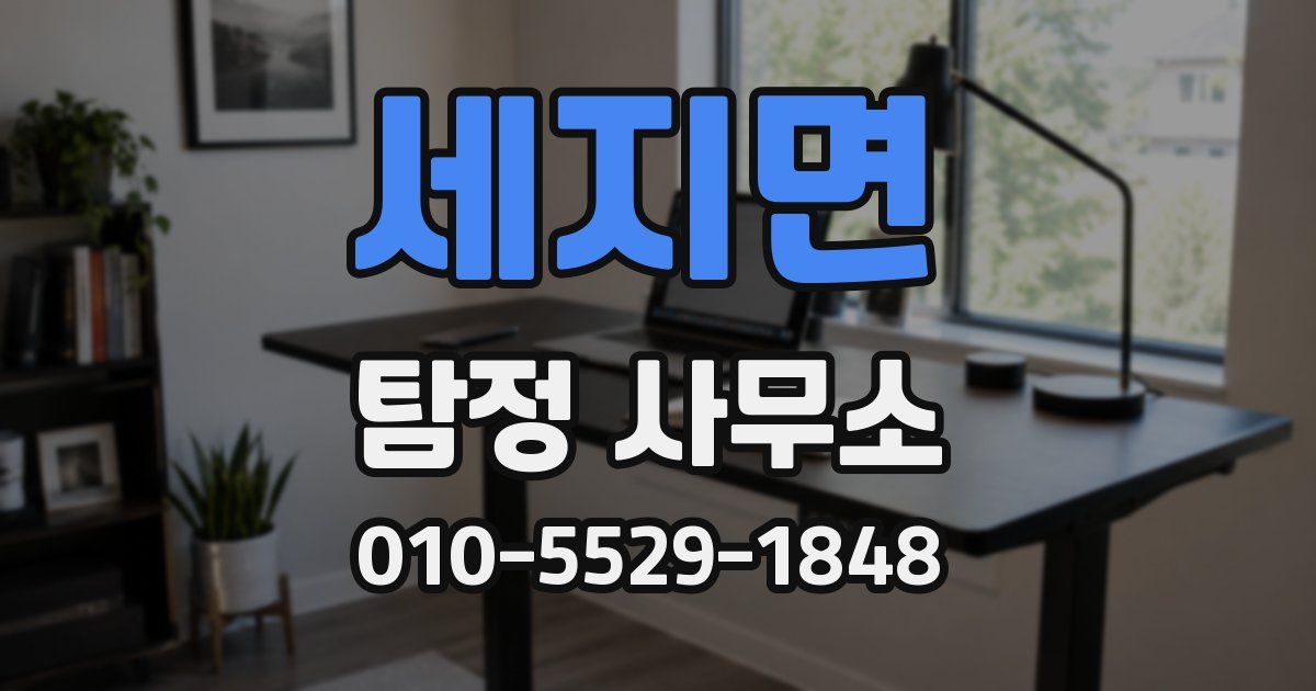세지면 탐정 사무소