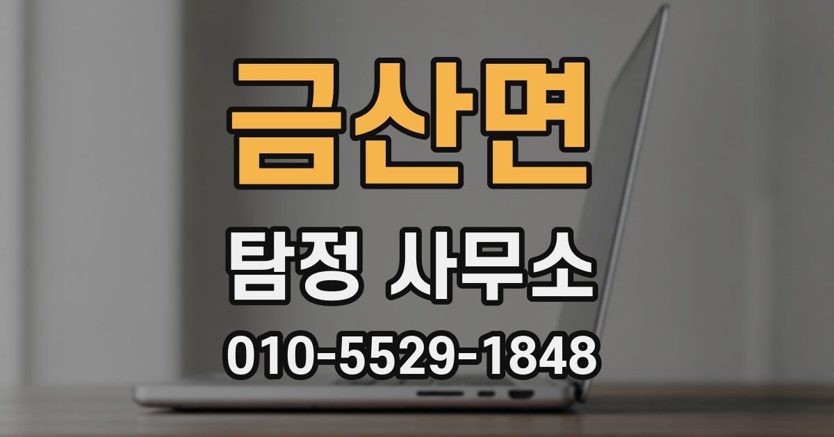 금산면 탐정 사무소