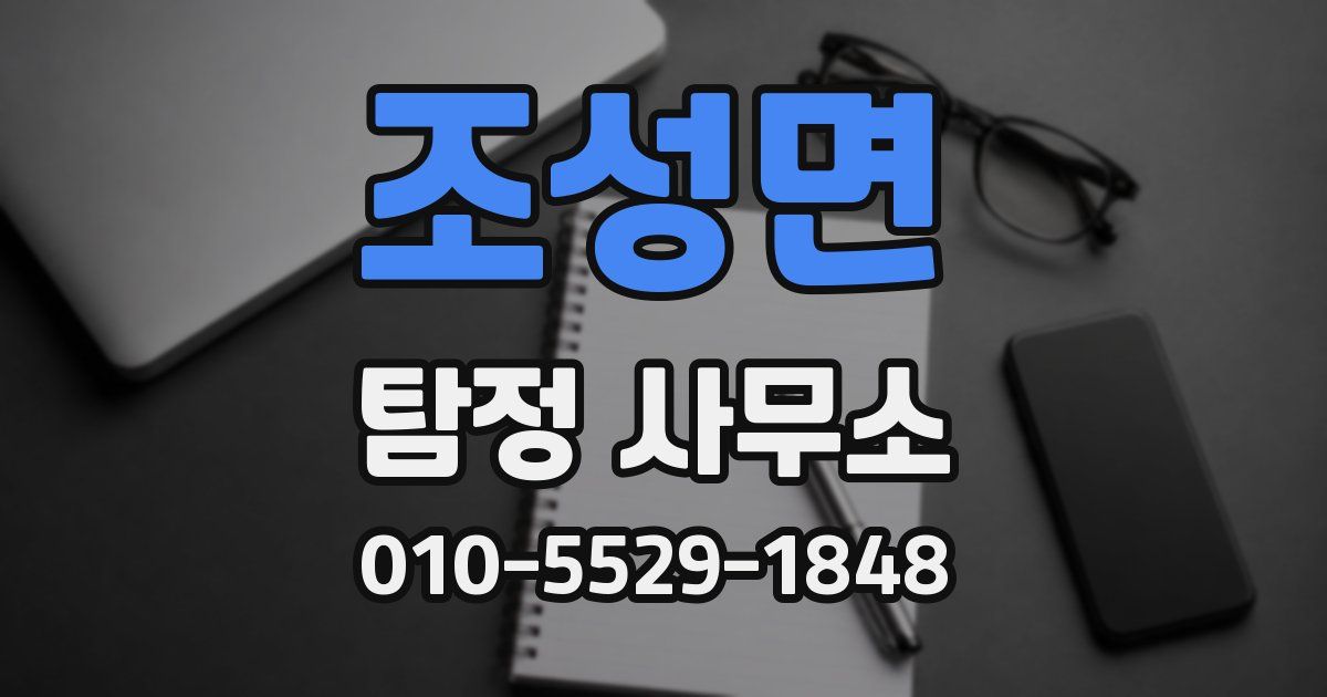 조성면 탐정 사무소