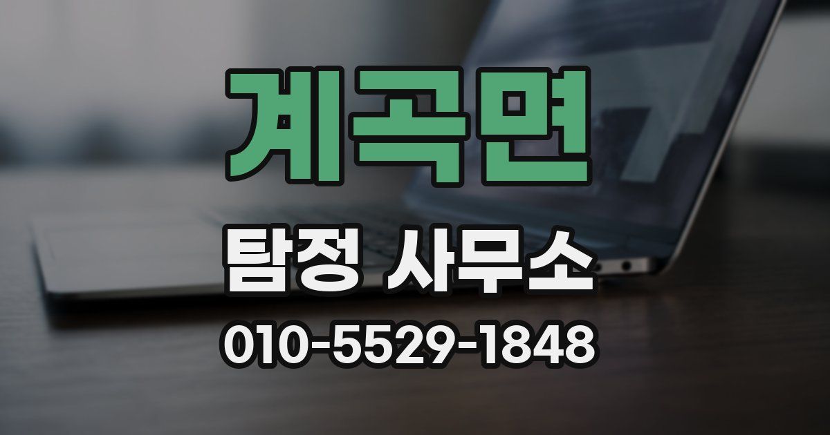 계곡면 탐정 사무소