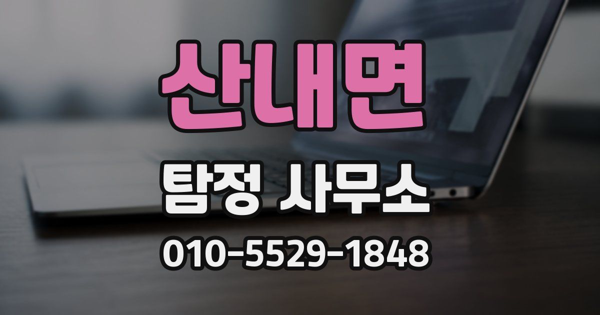 산내면 탐정 사무소